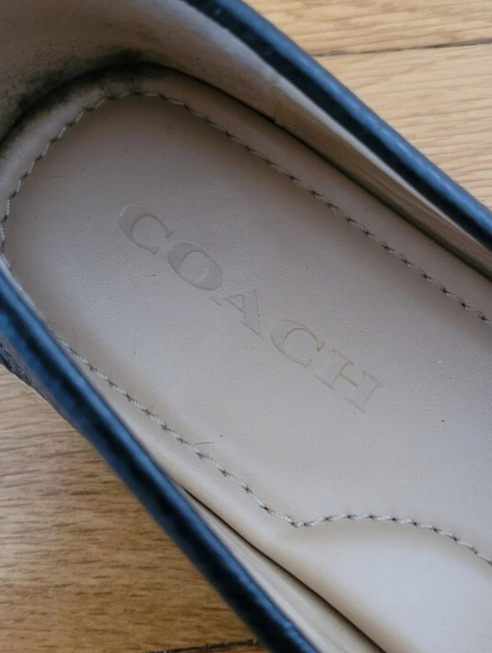 COACH LEATHER MARLEY DRIVER LOAFERS